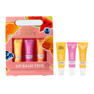 Lip Balm Trio - Manuka Honey, Wild Berry & Orange