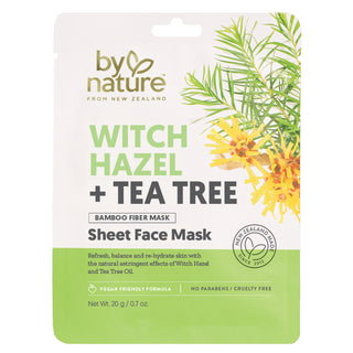 Witch Hazel + Tea Tree Sheet Face Mask