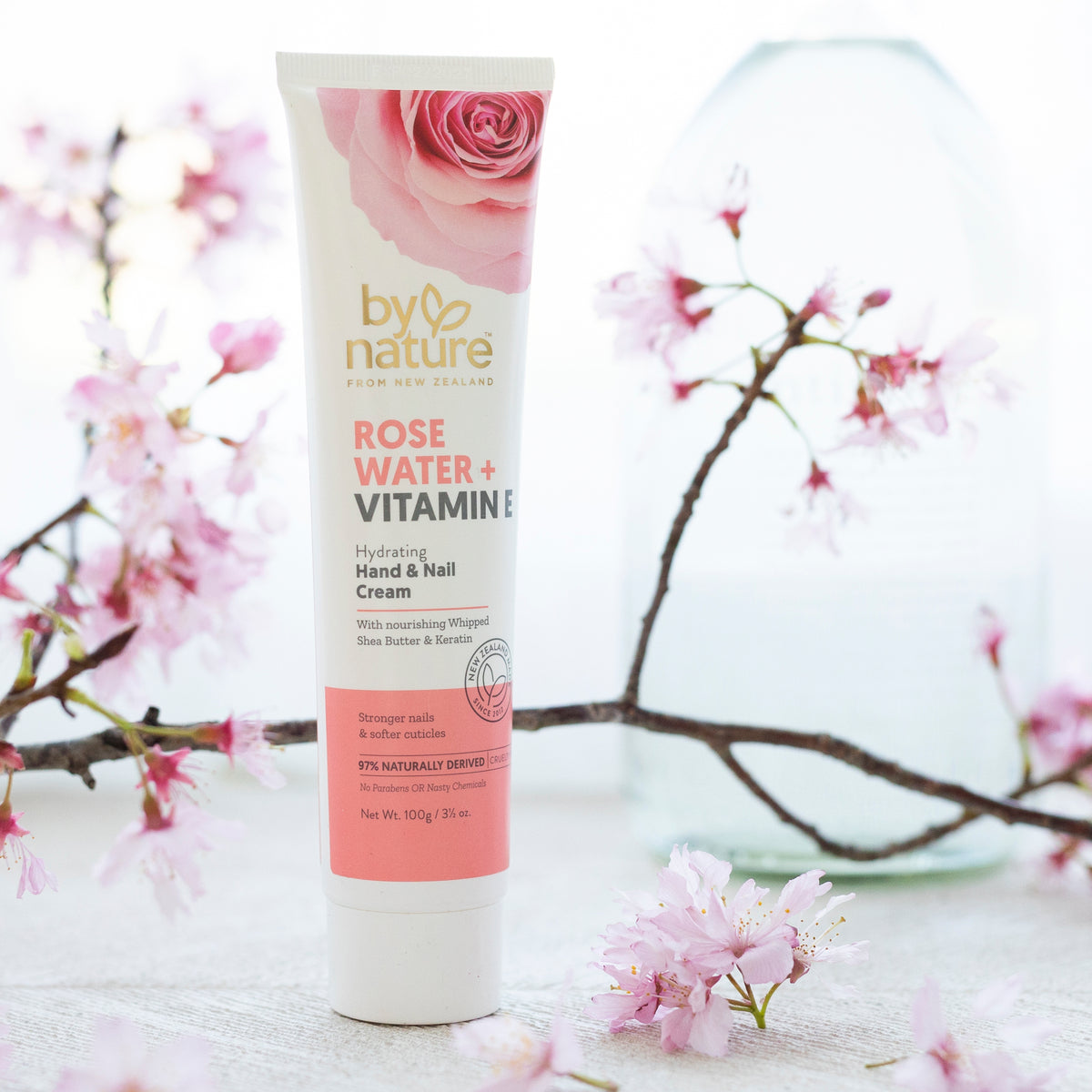 Rose Water + Vitamin E Hand & Nail Cream