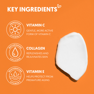Vitamin C, Collagen and Vitamin E key ingredients in By Nature Cream Cleanser