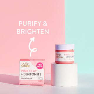 Brightening Clay Mask with Pink Clay + Witch Hazel + Kawakawa Extract